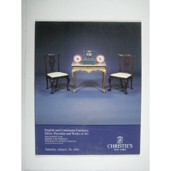 Christie's Catalog PPB 1988 English Furniture Art Silver Republic Philippines
